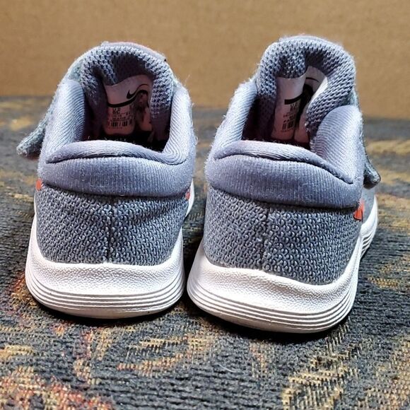 Nike Grey Revolution 4 Shoes with Orange Swoosh - Picture 2 of 6